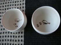 とりと靴カップ