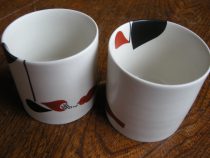 葉っぱととりと虫のカップ