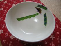 まめと鳥のお茶碗