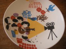 ご結婚祝いの絵皿